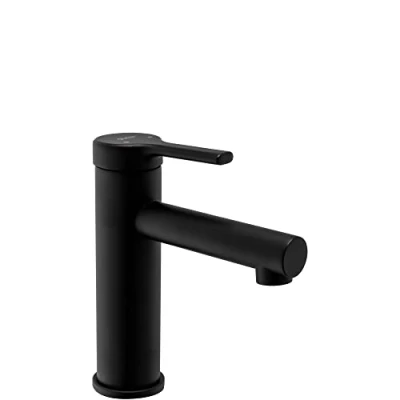 Image of REA B2017 Bathroom Sink tap Pixel Low Black B2017,