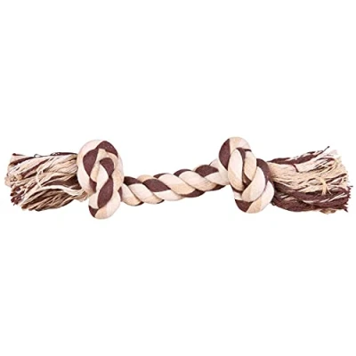 Image of Trixie Denta Fun Pure Cotton Playing Rope for Dog, 22 cm