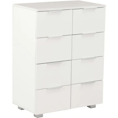 Image of vidaXL Sideboard High Gloss White 60x35x80 cm Engineered Wood