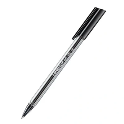 Image of STAEDTLER 432 M 9 Office Ballpoint Pen Medium Line Width 1 mm, 10 Pcs in Box, Black