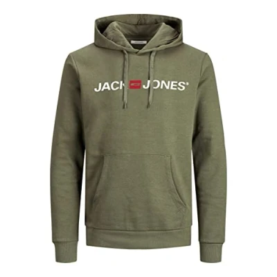 Image of JACK &amp; JONES Male logo hoodie, S