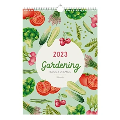 Image of Kokonote Gardening A3 Wall Calendar 2023 FSC® 11.7 x 16.5 inches 29.7 42 cm 12 Month Planner Family