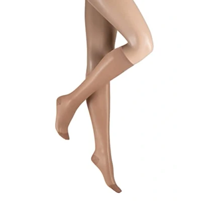 Image of KUNERT Women&#039;s Smooth and Soft 20 Skin Friendly Knee High Socks, Denier, White, 35 38