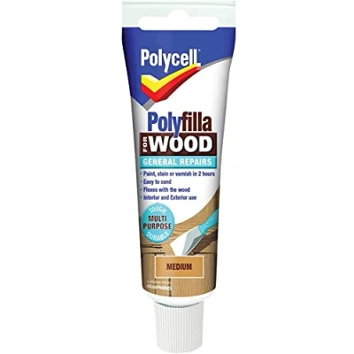 Image of Polycell Polyfilla Wood General Repair 330gm Medium Tube (330317)