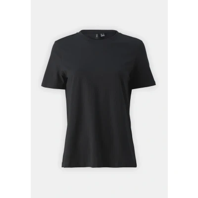 Image of Vero Moda Vmpaulina SS Basic Tshirt, Women&#039;s, Size: XS, Black