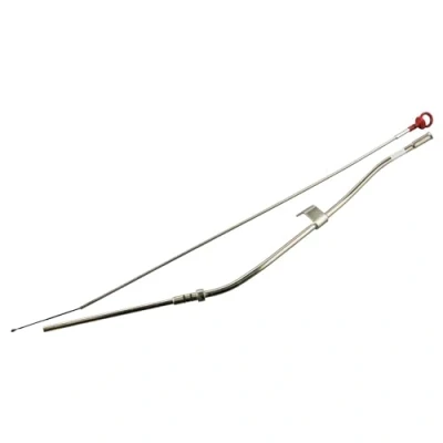 Image of 093934757, 504384648 Oil Dipstick FEBI BILSTEIN 102136 with guide tube red IVECO: DAILY 6 Pritsche/Fahrgestell