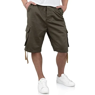 Image of Surplus Raw Vintage Men&#039;s Cargo Shorts, Olive, XXL