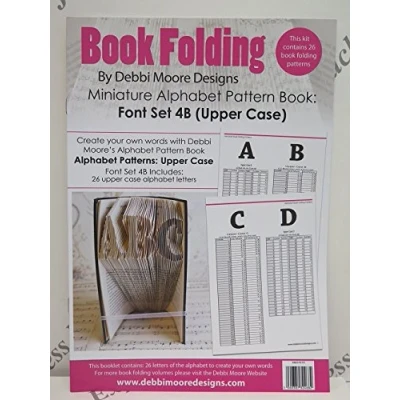 Image of Debbi Moore Book Folding Pattern Alphabet Font Set 4B Miniature (Upper Case)