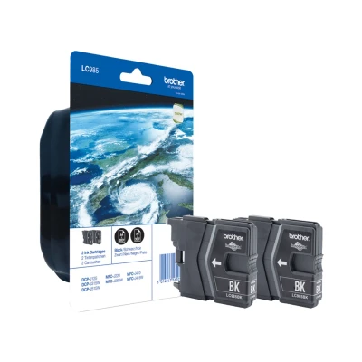 Image of Brother LC985BK Black Ink Cartridge LC985BKBP2