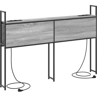 Image of Storage Headboard Grey sonoma 135 cm Engineered wood Vidaxl