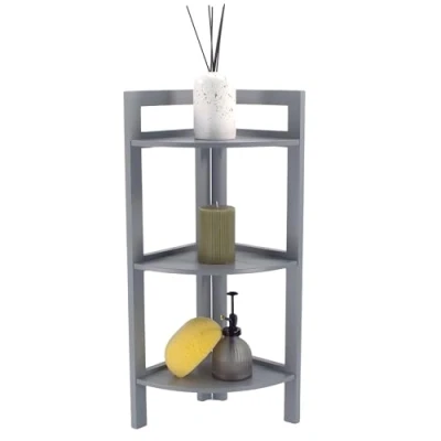 Image of Dylex Main Corner Shelf Stand 3 Tier Organisers Rack Bathroom Storage Shelves Display Unit