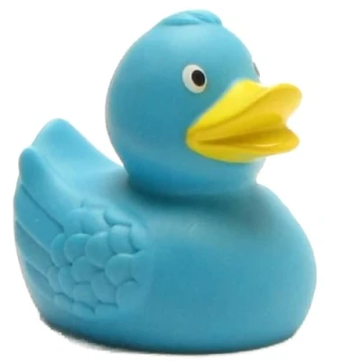Image of Rubber Duck Light Blue Bathduck Duckshop L: 7,5 cm
