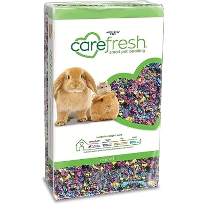Image of Carefresh 99% Dust Free Confetti Natural Paper Small Pet Bedding with Odor Control, 23 L
