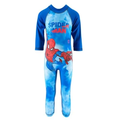 Image of Spiderman UV40+ Sunsafe Boys Kids Surf Suit Swimming Costume Swimwear Age 8 Years Blue