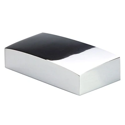 Image of Chrome Flat Newel Post Cap Half for 70mm