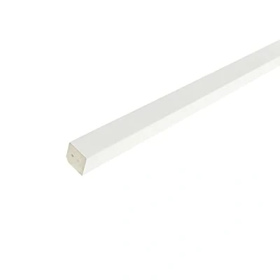 Image of Square Finishing Trim 20mm x Section White Beading 2m Length 5 Pack
