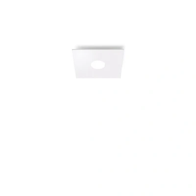 Image of Square Lifestyle Metal Surface Mounted Ceiling Light White Finish, 1x GX53
