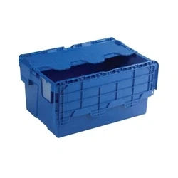 Image of Blue Attached Lid Container 54L 375815