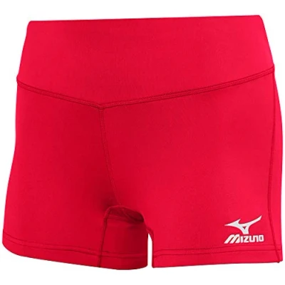 Image of Mizuno Mens 440656.9292.04.S Victory 3.5&quot; Inseam Volleyball Shorts, Charcoal, S EU