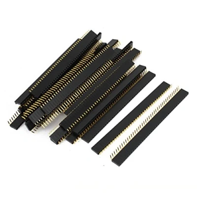 Image of N/A 30pcs Single Row 40 Pin 2.54 mm Pitch Female PCB Header Connector