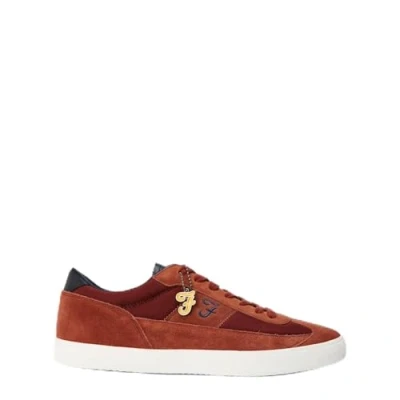 Image of Farah Footwear Mens Red &#039;Stanton&#039; Casual Lace Up Trainers Rubber Size UK 9