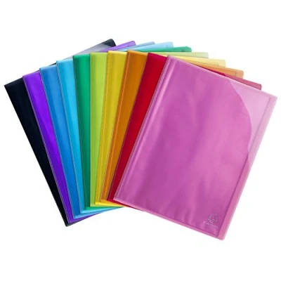 Image of Exacompta Ref 85670E Iderama Collection Semi Rigid Display Book 240 x 320mm in Size, Suitable for A4 Documents, 20 Pockets Assorted Colours (Pack of 20)