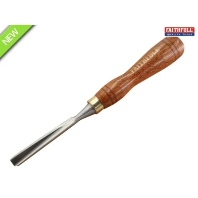 Image of Faithfull V Straight Parting Carving Chisel 9.5mm (3/8in)