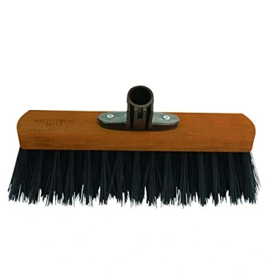 Image of Large Stiff Yard Brush Broom Head. 18&quot; (46cm) Long For Garden Patio