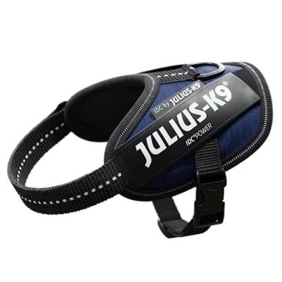 Image of Julius K9, 16IDC FAR B2, IDC Powerharness, dog harness, Size: Baby 2, Denim