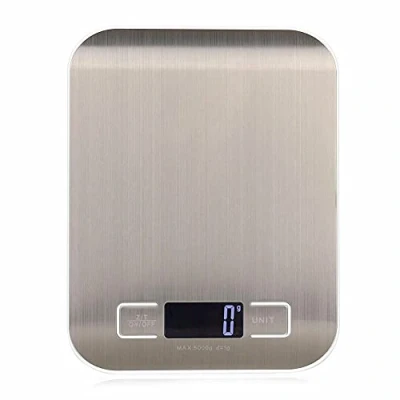 Image of Digital Kitchen Scales, Premium Stainless Steel Food Professional Weighing Scales with LCD Display, Incredible Precision