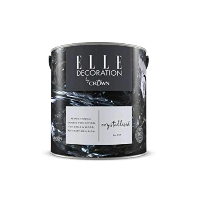 Image of ELLE Decoration by CROWN 2.5L Flat MATT Emulsion Paint Crystallised No 109