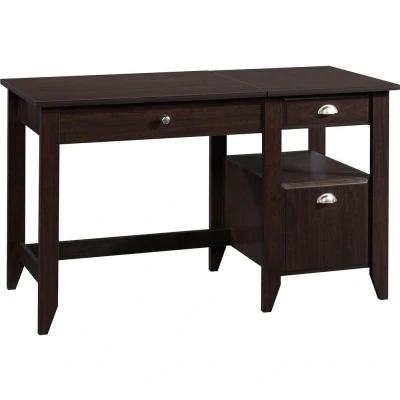 Image of TEKNIK 5422378 Sit / Stand Desk Jamocha Wood