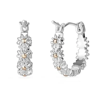 Image of Philip Jones Daisy Hoop Earrings