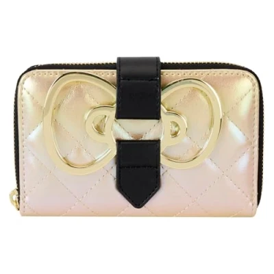 Image of Loungefly Sanrio 50th Anniversary Gold Zip Around Wallet