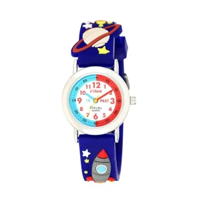 Image of Ravel Children&#039;s Dark Blue Space Time Teacher Watch