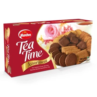 Image of Munchee Tea Time Assortment Pack of Biscuits &amp; Cookies 200g 6 Authentic Taste Sri Lanka