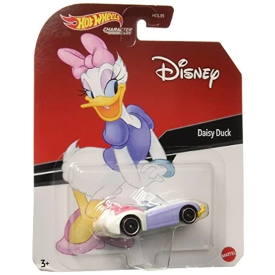 Image of Hot Wheels Character Cars Daisy Toy Vehicle for Ages 3 and Up