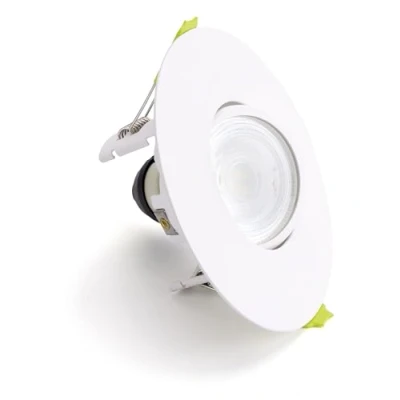 Image of Integral ILDLFR70K182 Evofire GU10 Tilt Downlight, White, 110mm, Round