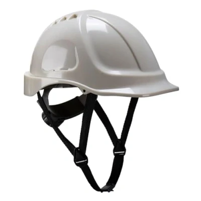 Image of Portwest Endurance Glowtex Helmet, Color:White, Size:One Size, PG54WHR
