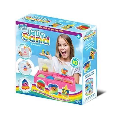 Image of Jelly Sand Super Studio, Create Adorable Characters with Sand, Colourful Arts and Crafts Activity for Kids, Craft Boys Girls, Make Your Own Squishy Characters, Creative Sensory Play