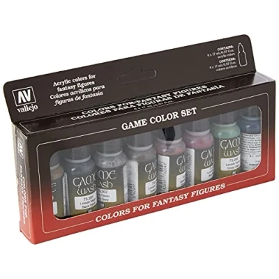 Image of Vallejo Watercolour AV Washes Set 8 x 17ml , Blue