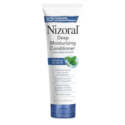 Image of Nizoral Deep Moisturizing Conditioner with Mint &amp; Tea Tree Oil for All Hair Types Free of Sulfates, Parabens, Artificial Fragrances and Dyes, 9.4 oz