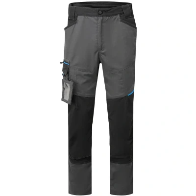 Image of Portwest WX3 Slim Fit Work Trousers Metal Grey 28