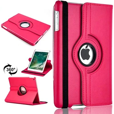 Image of PROTech For Apple iPad Air (1st Generation) 2013 A1474 A1475 A1476 360 Degree Swivel Stand Smart Protective Cover(Pink)