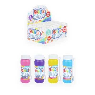 Image of Henbrandt 24x Children’s Bubble Tubs with Wands 50ml Magic Party Bubbles Kids Toys Summer Fun Outdoor Game Favour Loot Bag Fillers Games for Girls and Boys