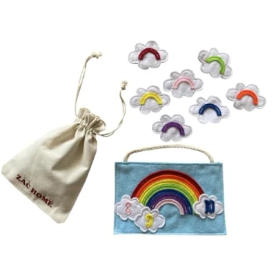 Image of Nursery &#039;I Can Sing a Rainbow&#039; Finger Puppet with Numbers 1 10 Educational Counting &amp; Color Learning Toy for Toddlers and Preschoolers