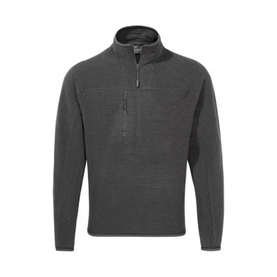 Image of Craghoppers Mens Expert Active Marl Half Zip Fleece Top (Carbon Grey) Multicolour Size X Small