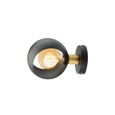 Image of Cyklop Wall Lamp Black, Gold 1xE27