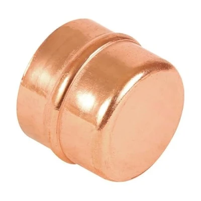 Image of 35mm Solder Ring End Cap (Known as Cap/Copper Plumbing Fittings/End Also Available in 8mm, 10mm, 15mm, 22mm, 28mm, 35mm, 42mm and 54mm)