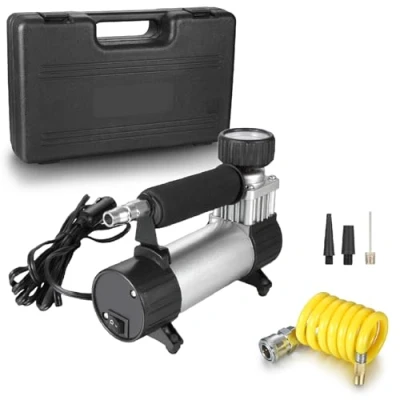 Image of Twilight Garage Portable 12V 150PSI Heavy Duty Compressor Car Tyre Tire Air Inflator pump for Cars Vans Trucks Motorcycles and Other Inflatables